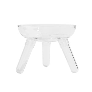 Elevate Your Pet's Dining Experience with Our Anti-Knock Transparent Glass Feeding Bowl