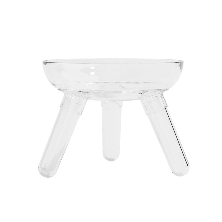 Elevate Your Pet's Dining Experience with Our Anti-Knock Transparent Glass Feeding Bowl